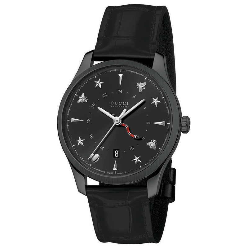 【15日まで限定価格】自動巻き時計 黒文字盤 レザーストラップ 15日まで限定価格】自動巻き時計 黒文字盤 レザーストラップ